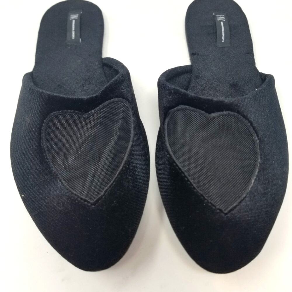 INC. Black Cozy Slipper Comfortable Slip On Lightweight Slipper Women's Size 11